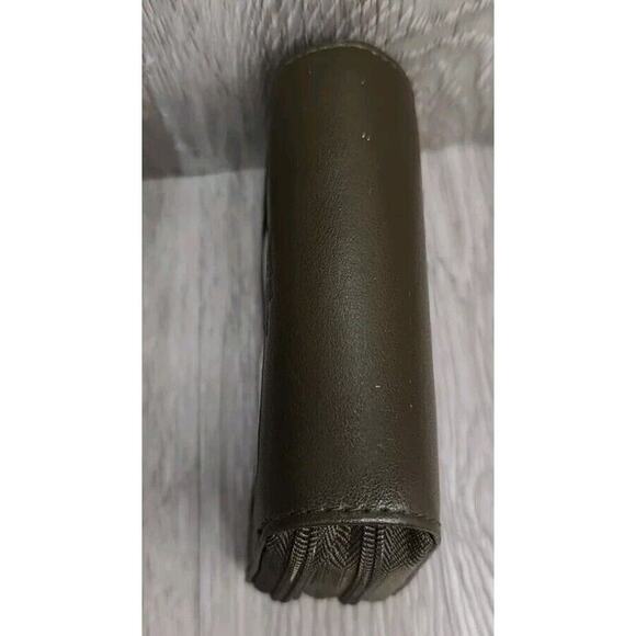 BUXTON Wallet Small Leather Coin Double Zipper Credit Card Holder Greenish Brown - Picture 4 of 10